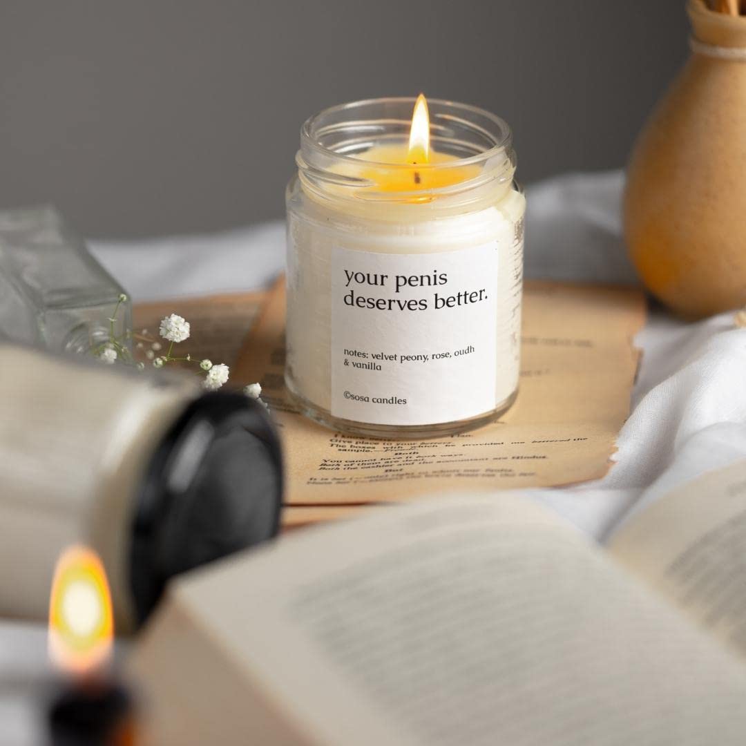 Funny Scented Candles For Ex Boyfriend - Deserves Better Scented Candle