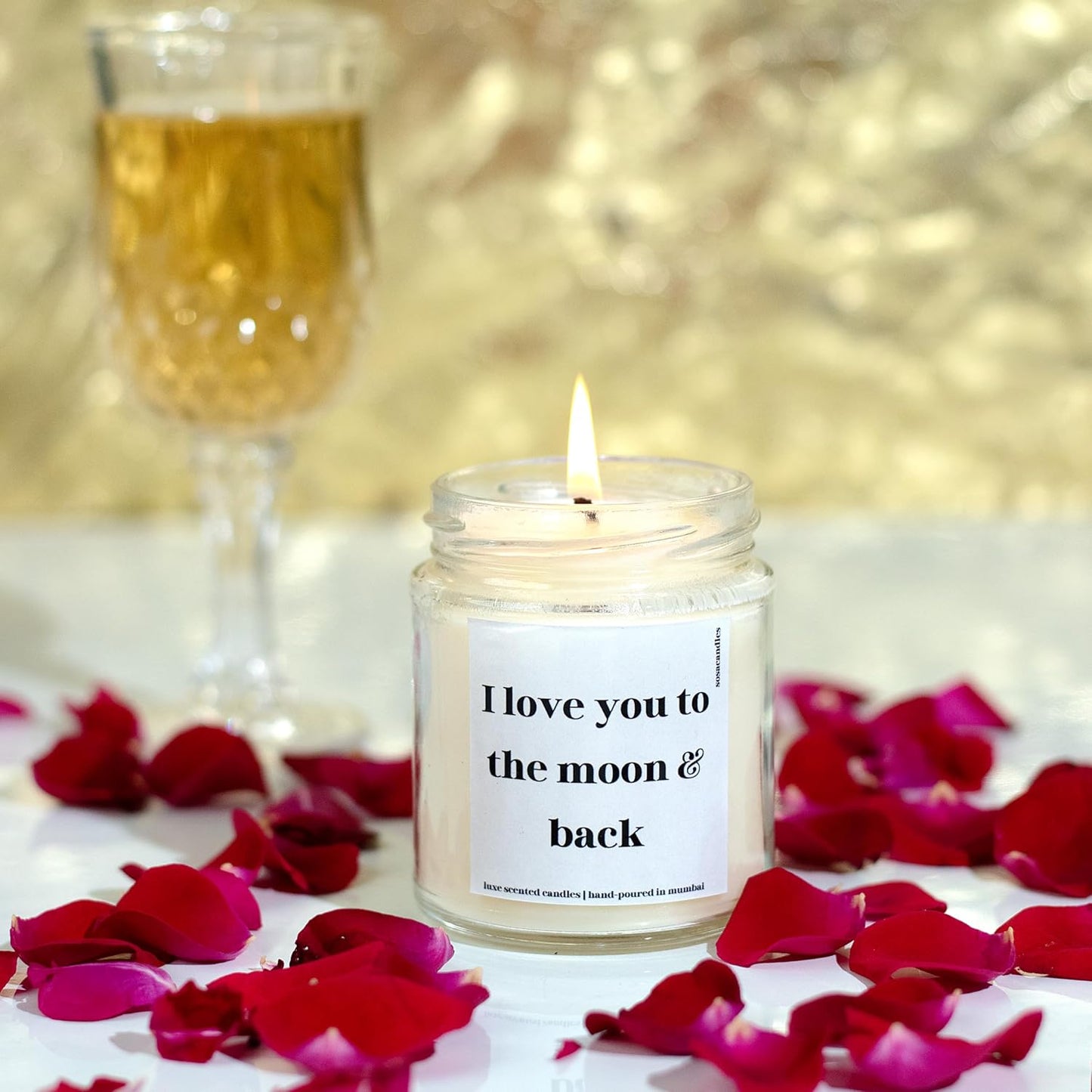 Valentine's Day Candle - Love You To The Moon & Back
