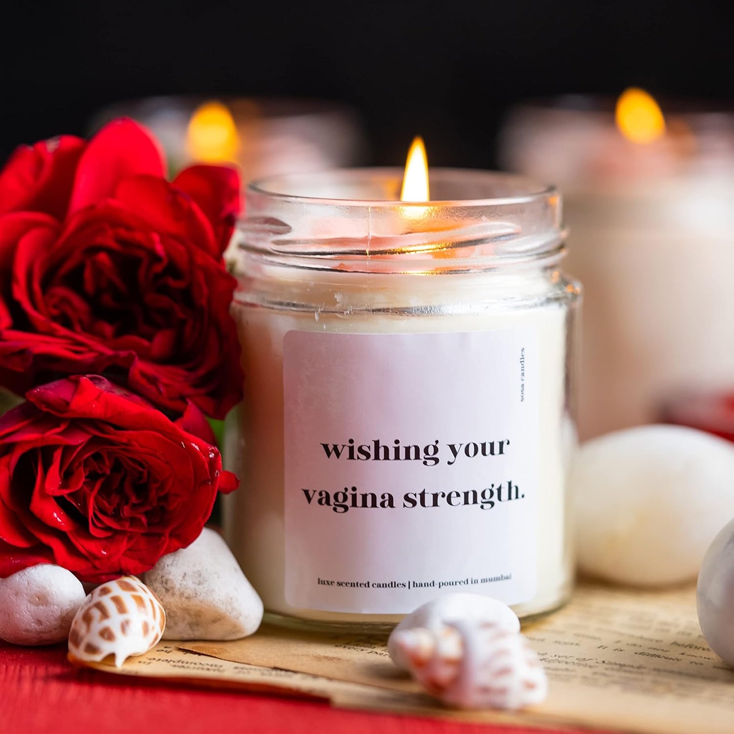 Scented Candle Gift For Girlfriend - Wishing Your Vagina Strength
