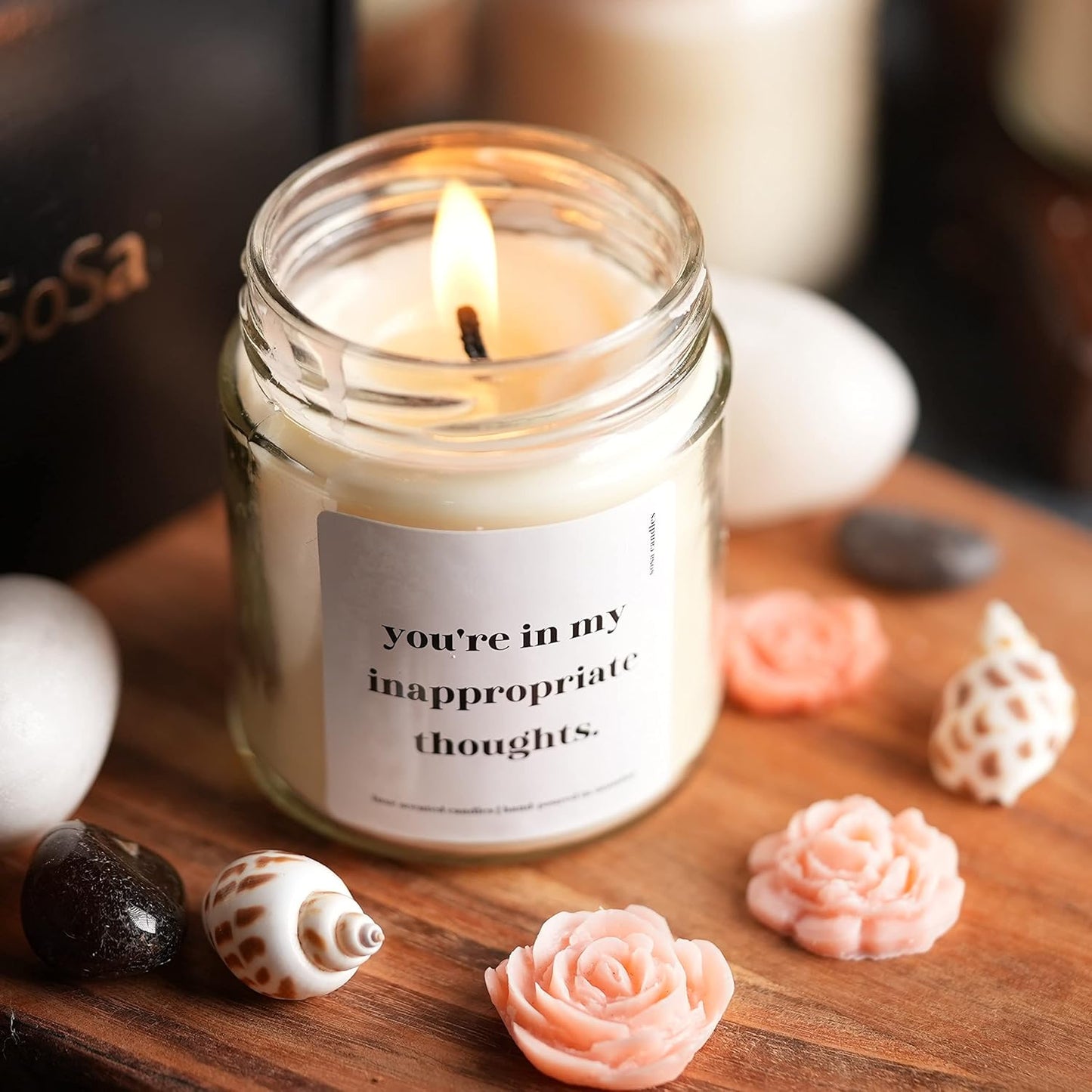 Miss You Candle Gifts For Him - You're In My Inappropriate Thoughts
