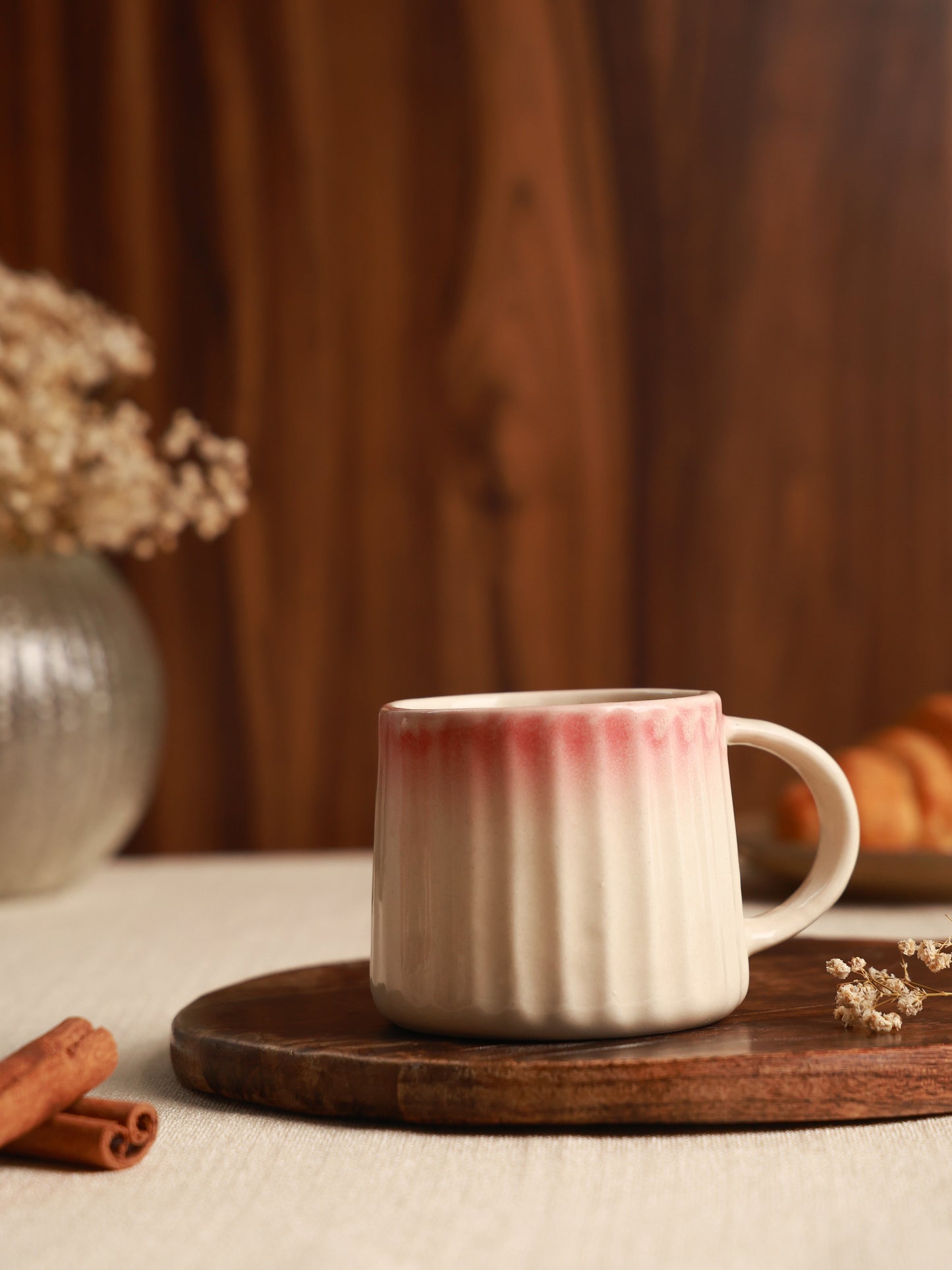SOSA Blush-Drip Ceramic Mug – Rose Fade Edition