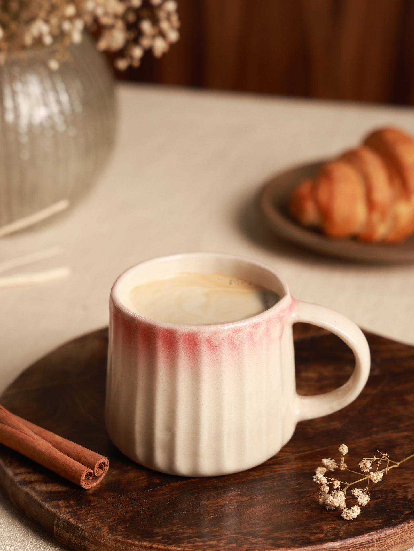 SOSA Blush-Drip Ceramic Mug – Rose Fade Edition
