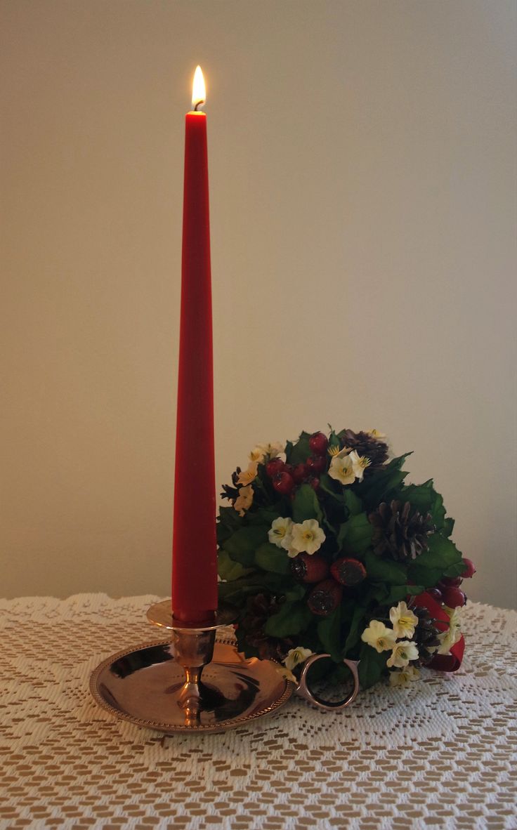 Set of 4 Taper Candles for Home Decor | Taper Candles for a Romantic Evening