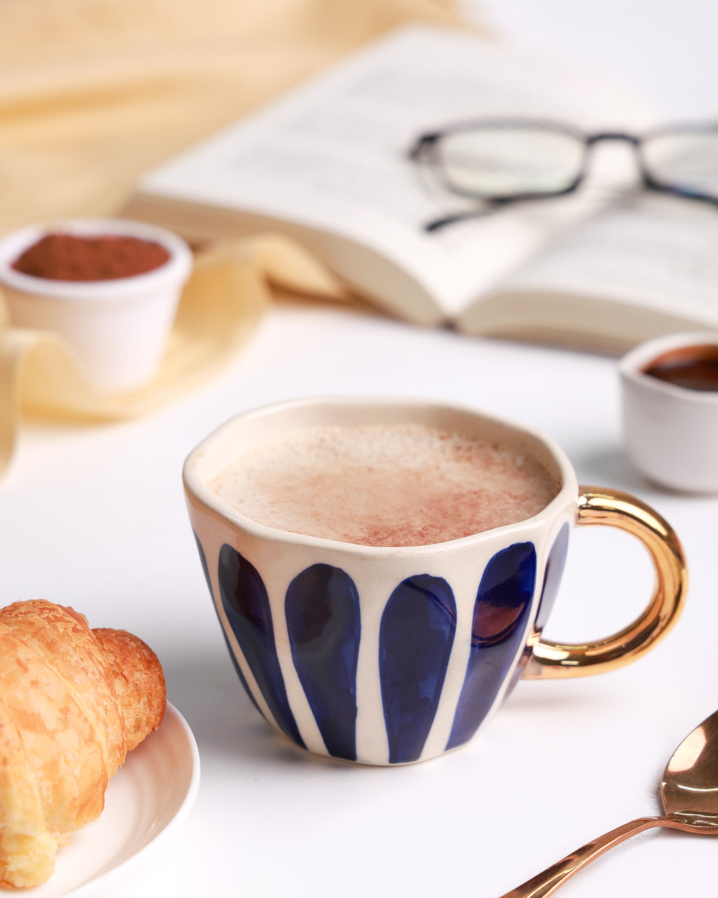 SOSA Midnight Drop Mug – Indigo & Gold Edition