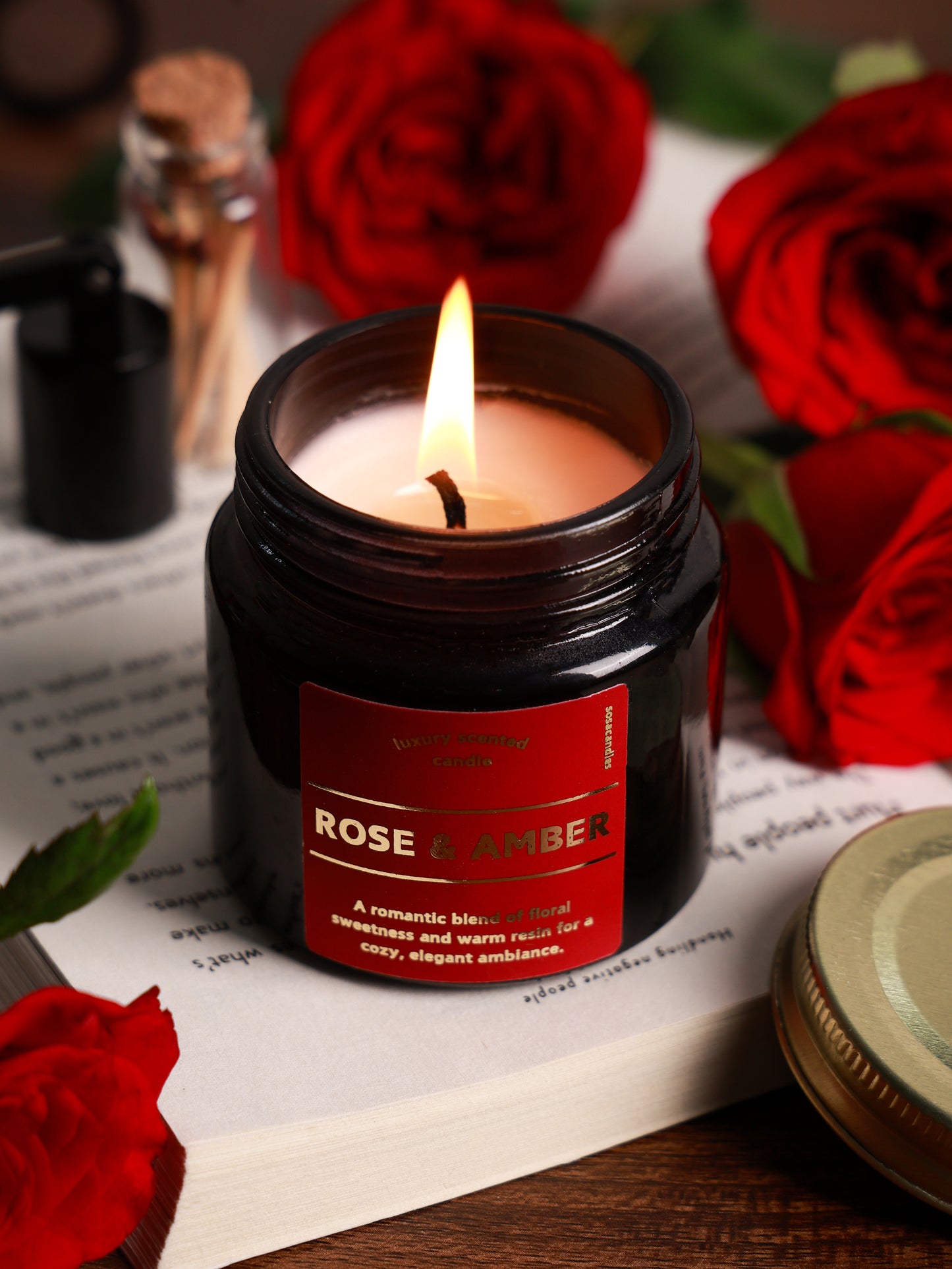 slow burn soy wax candle made in India