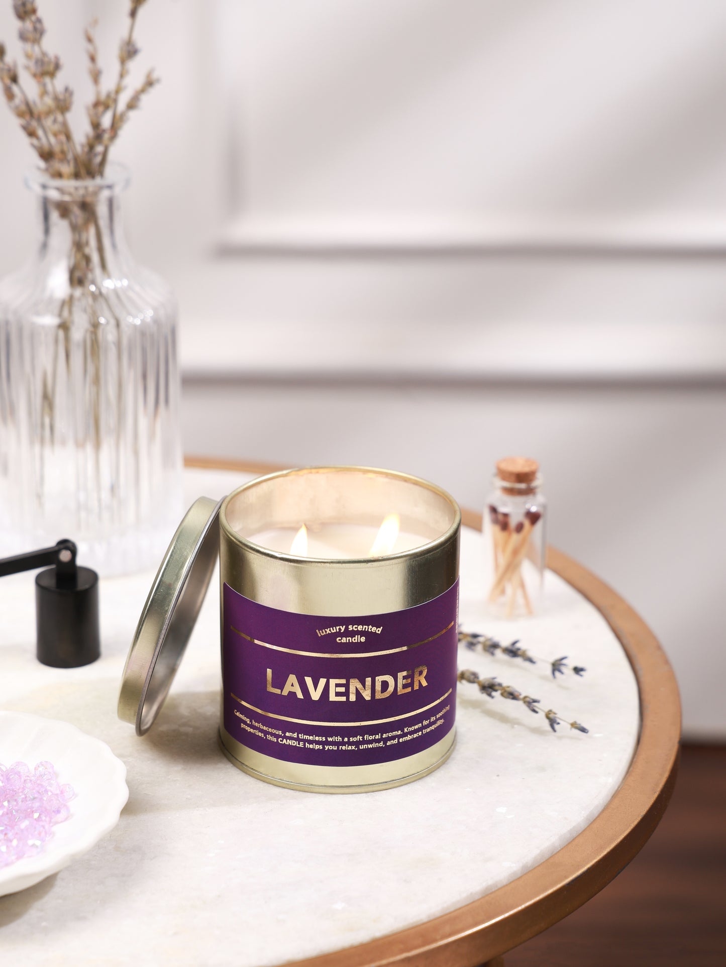 lavender scented candle | luxury scented candle | hand-poured in micro batches