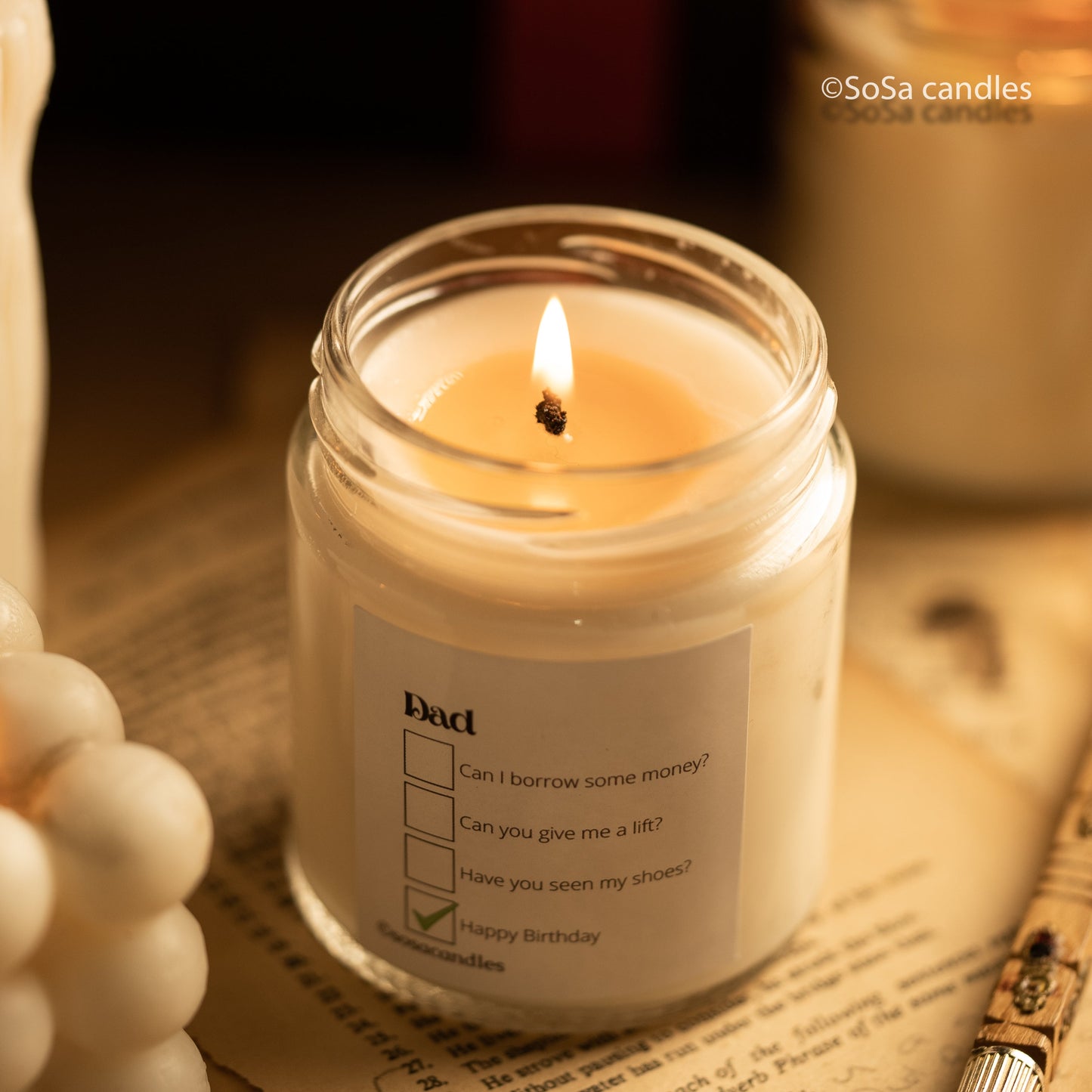 Happy Birthday Dad | Gifts for Dad | Premium Scented Soy Candles