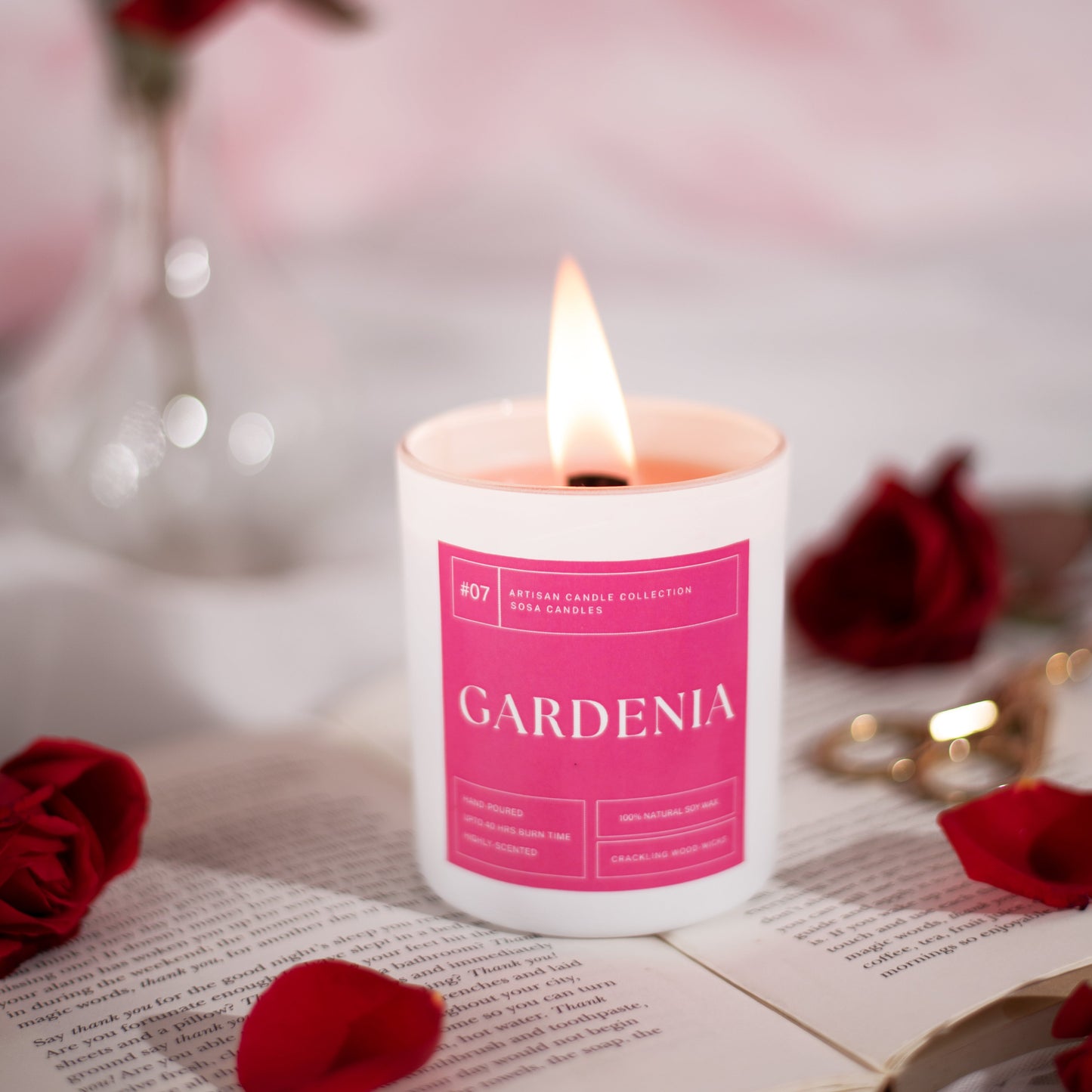 Gardenia Woodenwick Candle