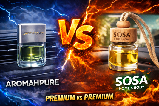 Aromahpure vs SOSA Home & Body Car Freshener - Premium vs Premium