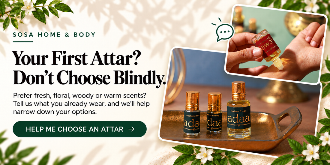 Which customer-review details are most useful when buying a subtle attar online without being able to test how far it projects?