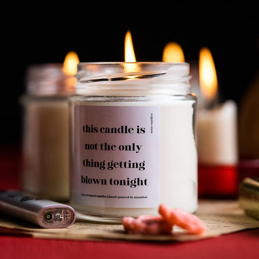 Date Night Scented Candle Gift Set - This Candle Is Not the Only Thing Getting Blown Tonight