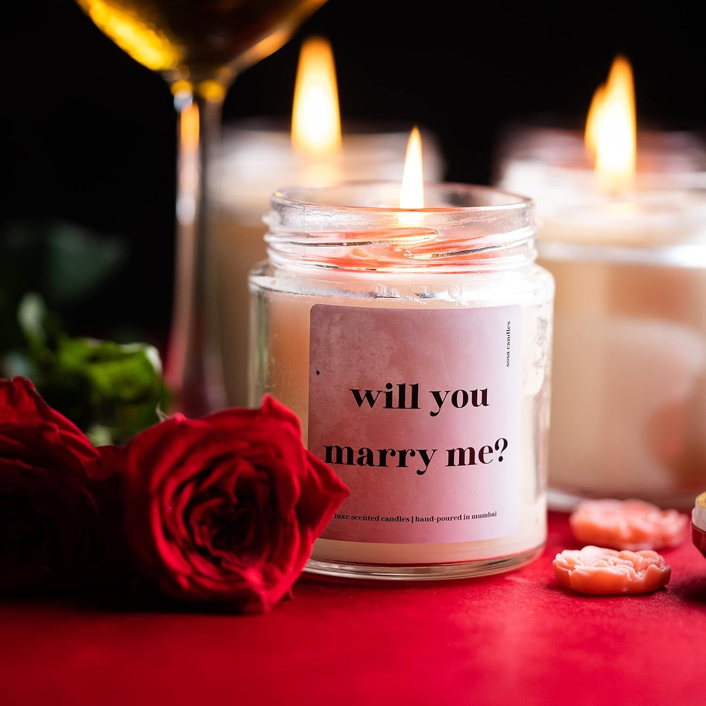 Will You Marry Me Pesonalised Scented Candle Gift