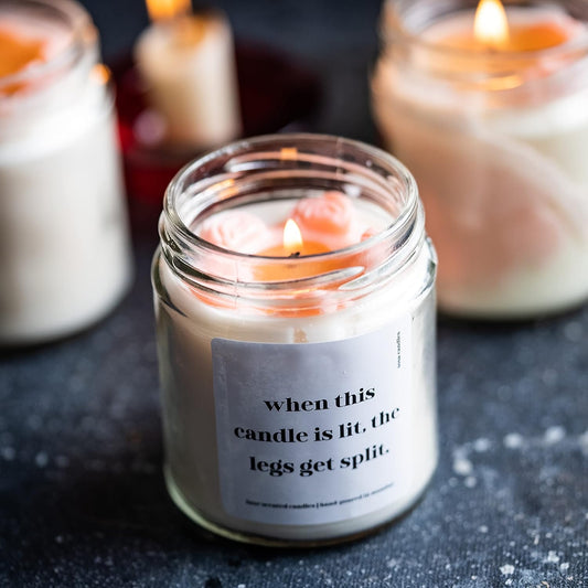Scented Candle For Bedroom - Romantic Legs Get Split Scented Candle