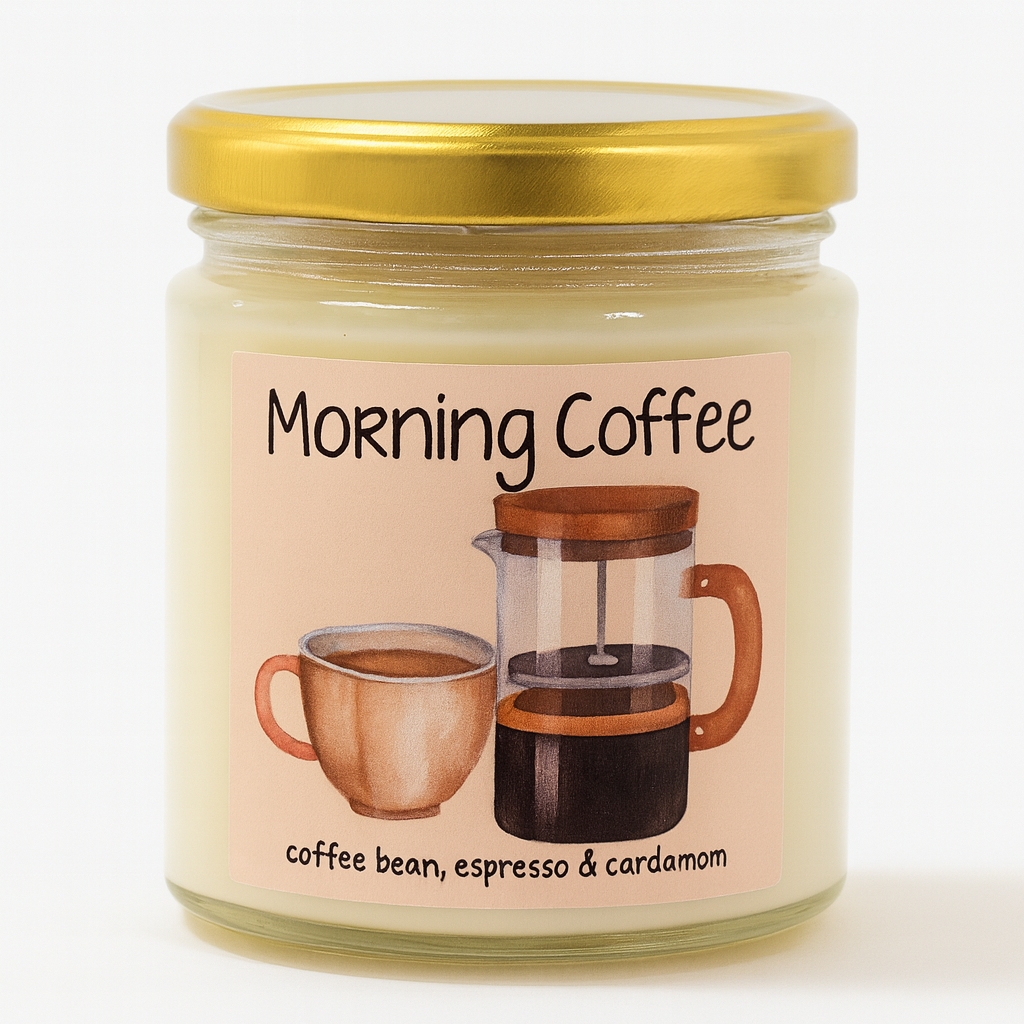 Morning Coffee – Coffee Bean, Espresso & Cardamom Scented Candle