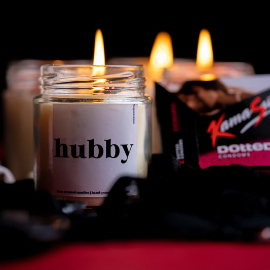 Anniversary Gifts for Him and Husband - Hubby Scented Candle