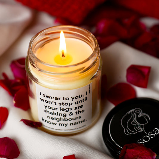 Romantic & Funny Scented Candle | Bold Gift for Couples & Special Nights