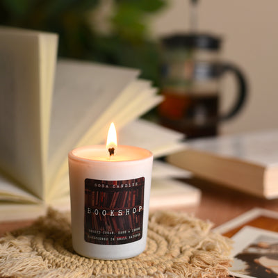 SOSA Bookshop scented jar candle