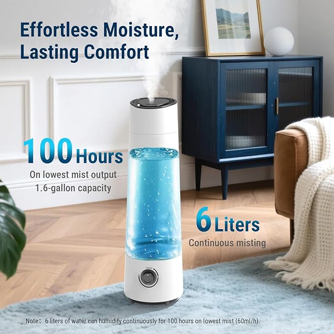 Megh Ultrasonic Cool Mist Diffuser (6 liters capacity)