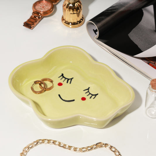 Cloud Trinket Dish | Ceramic Tray | Mint Green