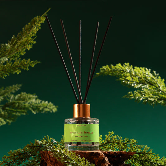 SOSA Mountain Breeze | Calming Himalayan Pine, Sage & Cedar Reed Diffuser