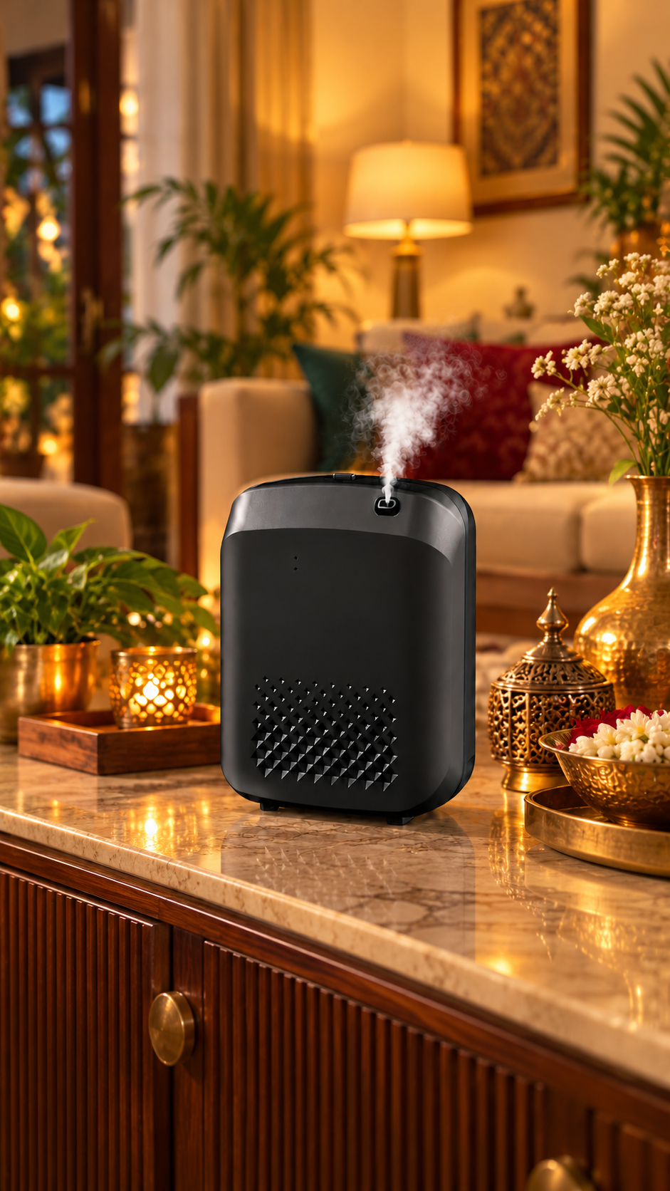 SOSA Vaayu - Home & Hotel Scent Diffuser | Waterless Cold-Air Machine | Perfect for Villas & Hotel Reception| Bluetooth App + Timer