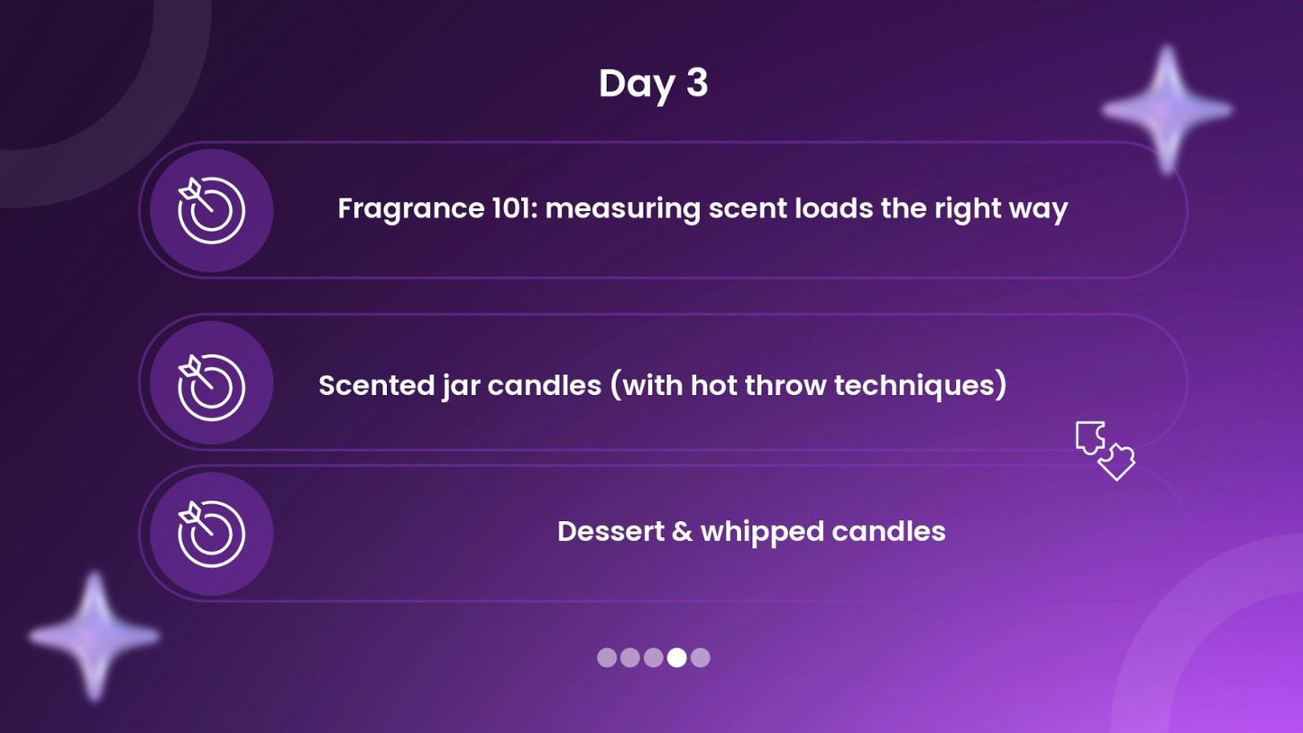 5 Days Candle Making Workshop