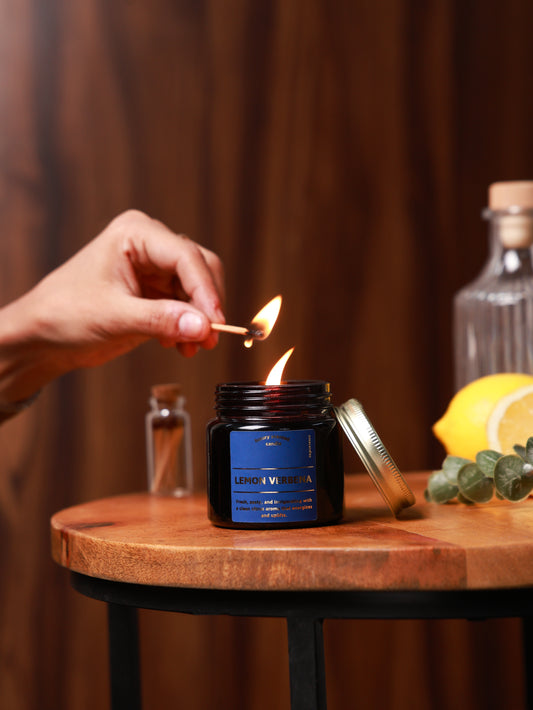 lemon verbena scented candle | luxury scented candle | hand-poured in micro batches