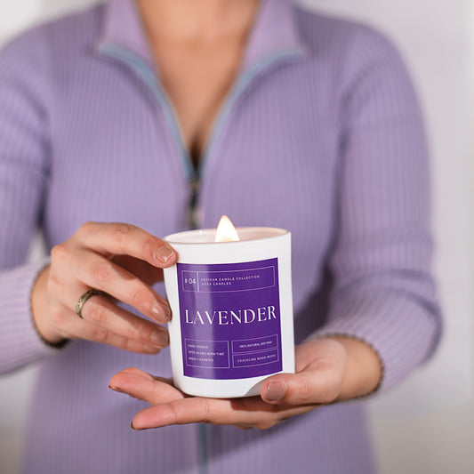 Lavender WoodenWick Candle